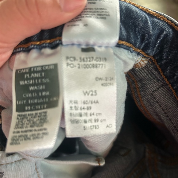 Levi's 501 Blue Distressed Jean Shorts Waist Size 25 - Picture 7 of 10